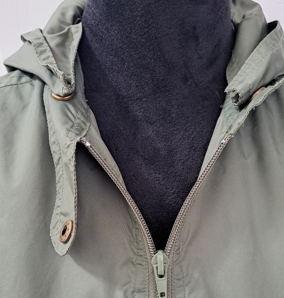 Hurley Olive Green Hooded Windbreaker   Size L - Picture 10 of 12